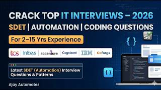 Complete Automation Testing Interview Prep | Selenium Framework + API Testing + Java Coding (2026)
