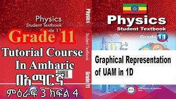 New Curriculum grade 11 physics tutorial Unit 3 Part 4/ Graphical Representation of UAM in 1D