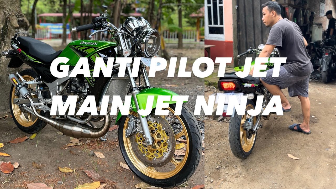 cara ganti dan seting pilot jet main jet ninja r ss