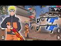 SOLO VS SQUAD PAKAI SET NARUTO MODE DOUBLE VECTOR DI SOLARA! - FREE FIRE INDONESIA