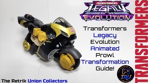 Transformers Legacy Evolution Animated Prowl Transformation Guide!