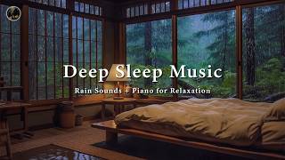 Forest Bedroom Rain Sounds with Soft Piano 🎶 Relaxing Piano Music for Deep Sleep and Calm Rest screenshot 5