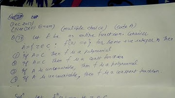 Net jrf exam dec 2017 complex analysis