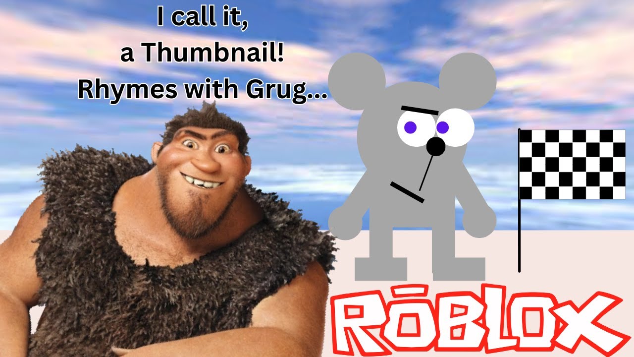 Beating This Roblox Croods Obby Because It Rhymes With Grug Roblox 