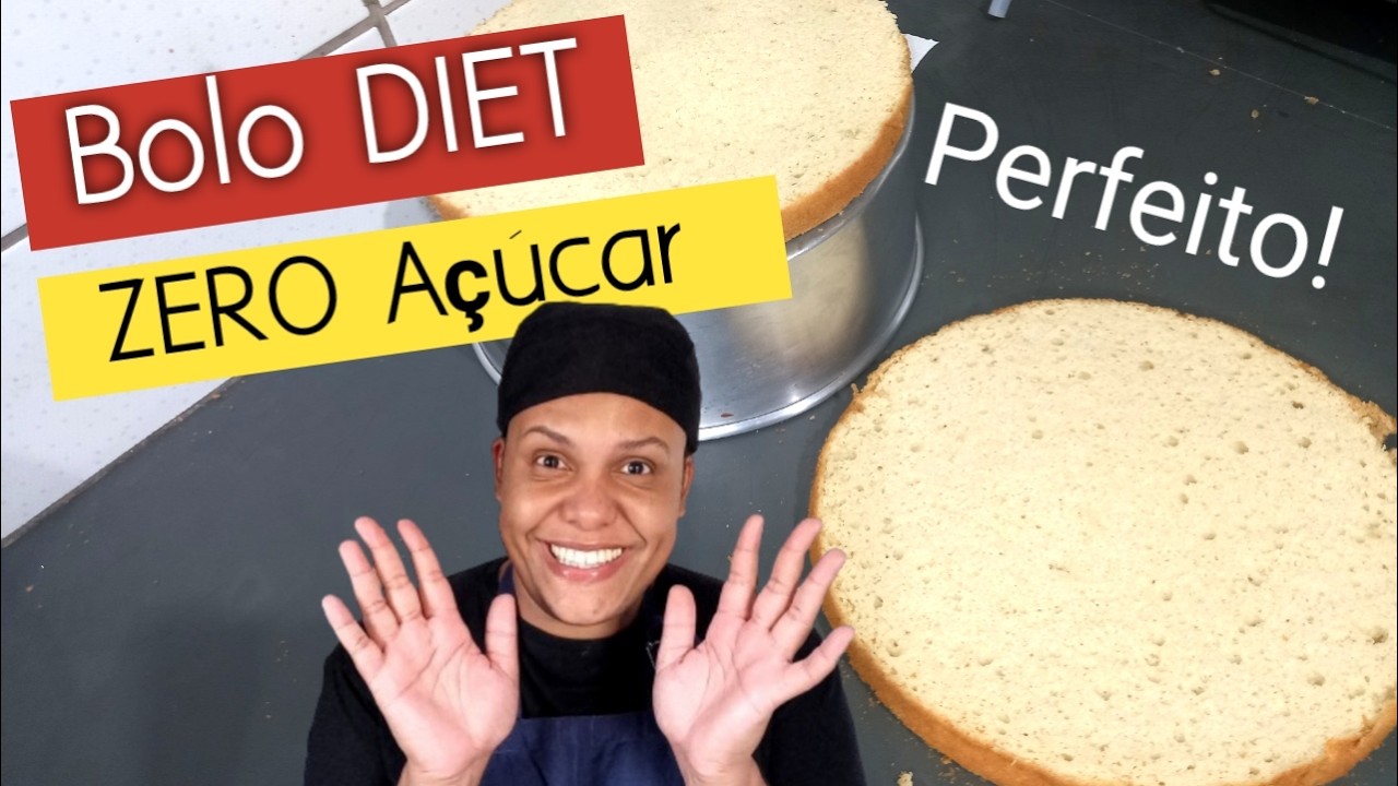 BOLO DIET / Pão de Ló sem AÇÚCAR / Pão de Ló Diet / Bolo sem Açúcar