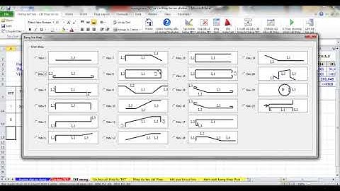 Chương trình TKT tự động và Cắt thép tối ưu VBA Excel
