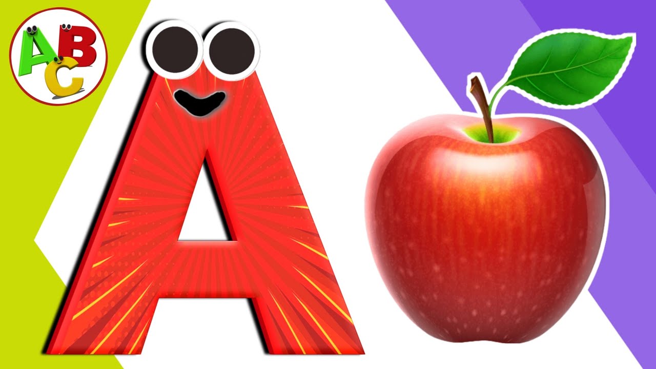 A is for Apple 🍎 | ABC Nursery Rhyme & Phonics Song for Kids | Learn ...