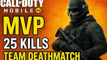 "COD Mobile TDM | 25 Kills MVP Gameplay 🔥" #codmobile #mvp 