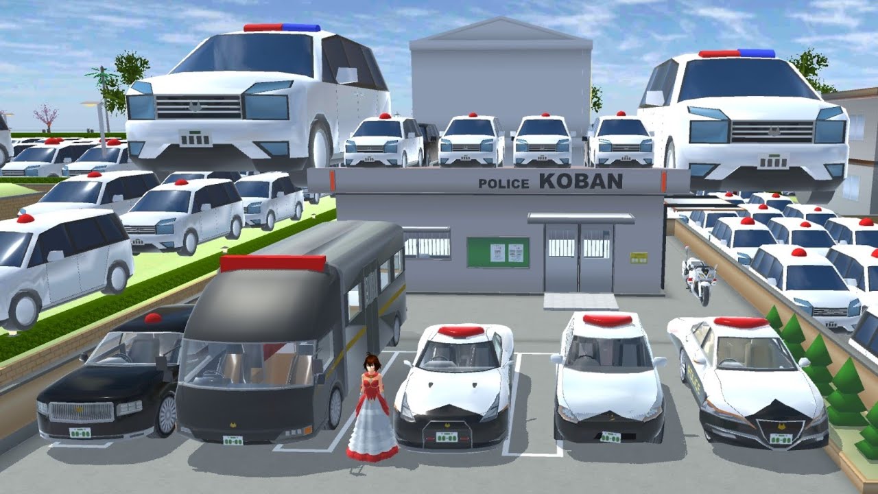 SAKURA POLICE🚔🥶😱🤯 STATION 💯|| POLICE CAR 🚔☠️ COLLECTION 🥶😱🤯💯⚠️ - YouTube