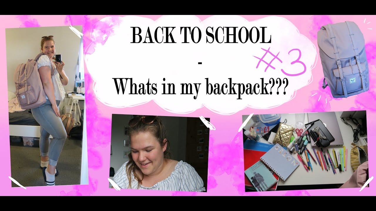 BACK TO SCHOOL #3 | What´s in my backpack? | Sophie's kleine Welt