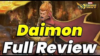 TIME TO CORE! DAIMON HELLSTROM FULL REVIEW! T4 & ISO-8, RED STARS! BRIMSTONE | MARVEL Strike Force