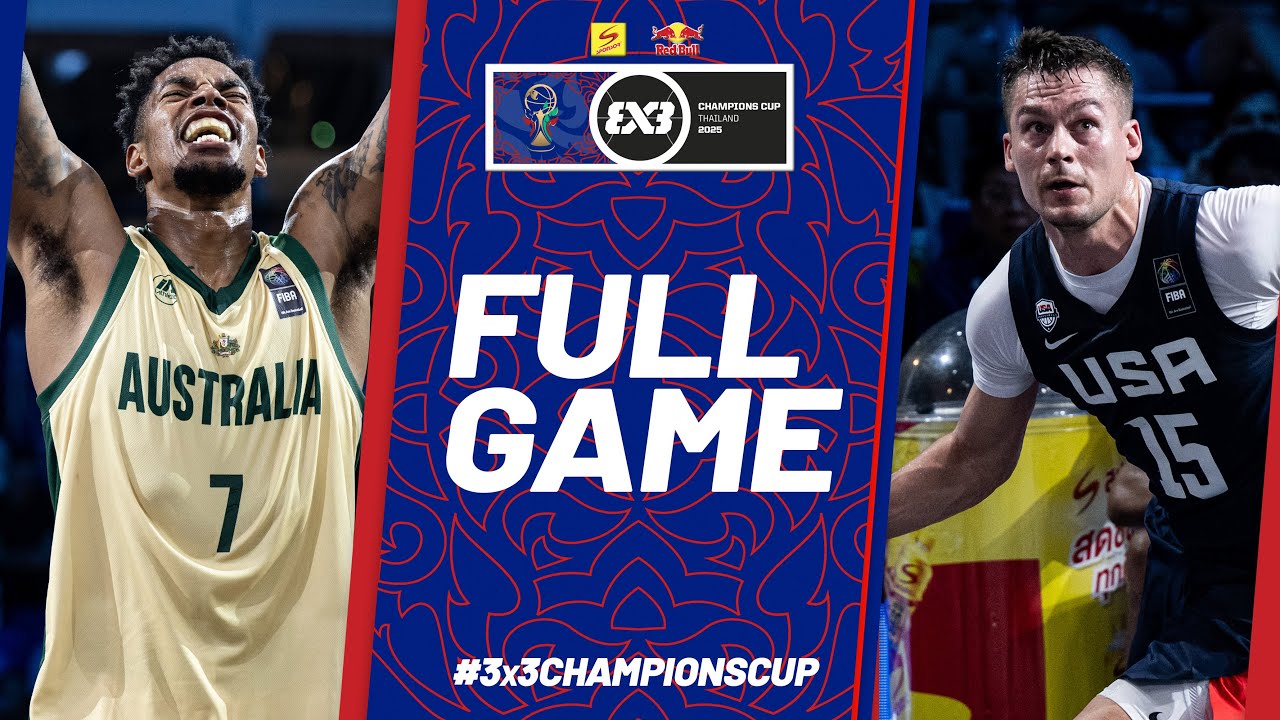 Australia 🇦🇺 vs United States 🇺🇸 | Men | Full Pool Game | FIBA 3x3 Champions Cup 2025