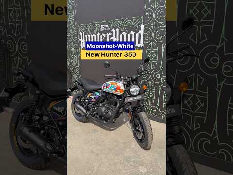 2026 Royal Enfield Hunter 350 New Colour Launched | Moonshot-White