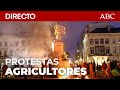  directo  los agricultores continuan sus protestas frente al parlamento europeo