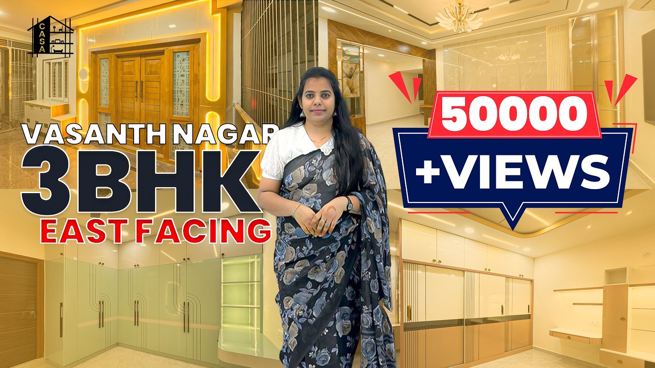 Modern 3Bhk East Facing Full Home Interiors | Vasanth Nagar |  Independent House | Hyderabad | CASA