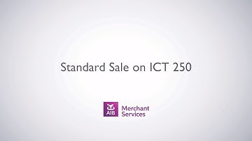 Ingenico ICT 250  |  Performing a Sale | AIB Merchant Services