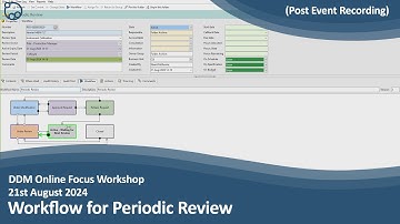 DDM Focus Workshop - Workflow for Periodic Review
