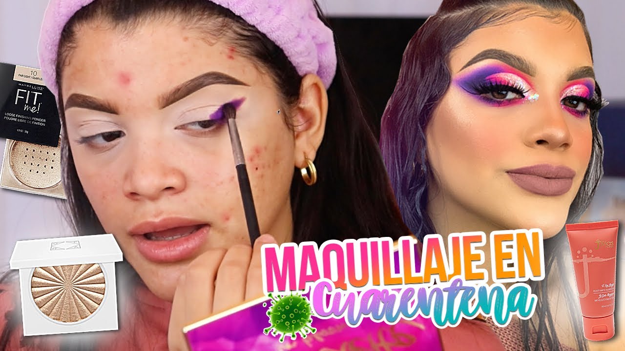 MAQUILLAJE EN CUARENTENA! 🦠 (PRODUCTOS NUEVOS + TUTORIAL)