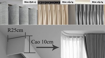 Phân biệt rèm định vị và rèm xếp ly