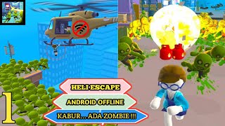 ZOMBIE Escape (ANDROID) - HELICOPTER ESCAPE 3D ALL LEVEL OFFLINE GAME - GAMEPLAY WALKTROUGH #1 screenshot 2