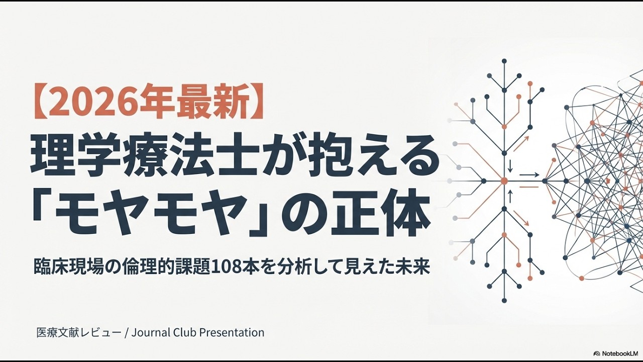 2026最新論文】理学療法士が抱える「モヤモヤ」の正体とは？臨床現場の