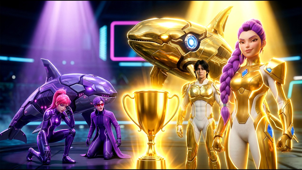 Golden Family VS Violet Family: RUMI Wins The Magic Orca Racing Championship – KPOP Demon Hunters