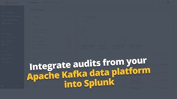 Apache Kafka data platform audits into Splunk