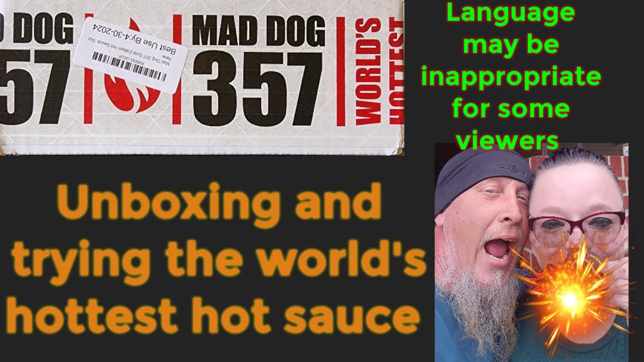 Mad Dog 357 hot sauce review/challenge live with Ride along gang YouTube