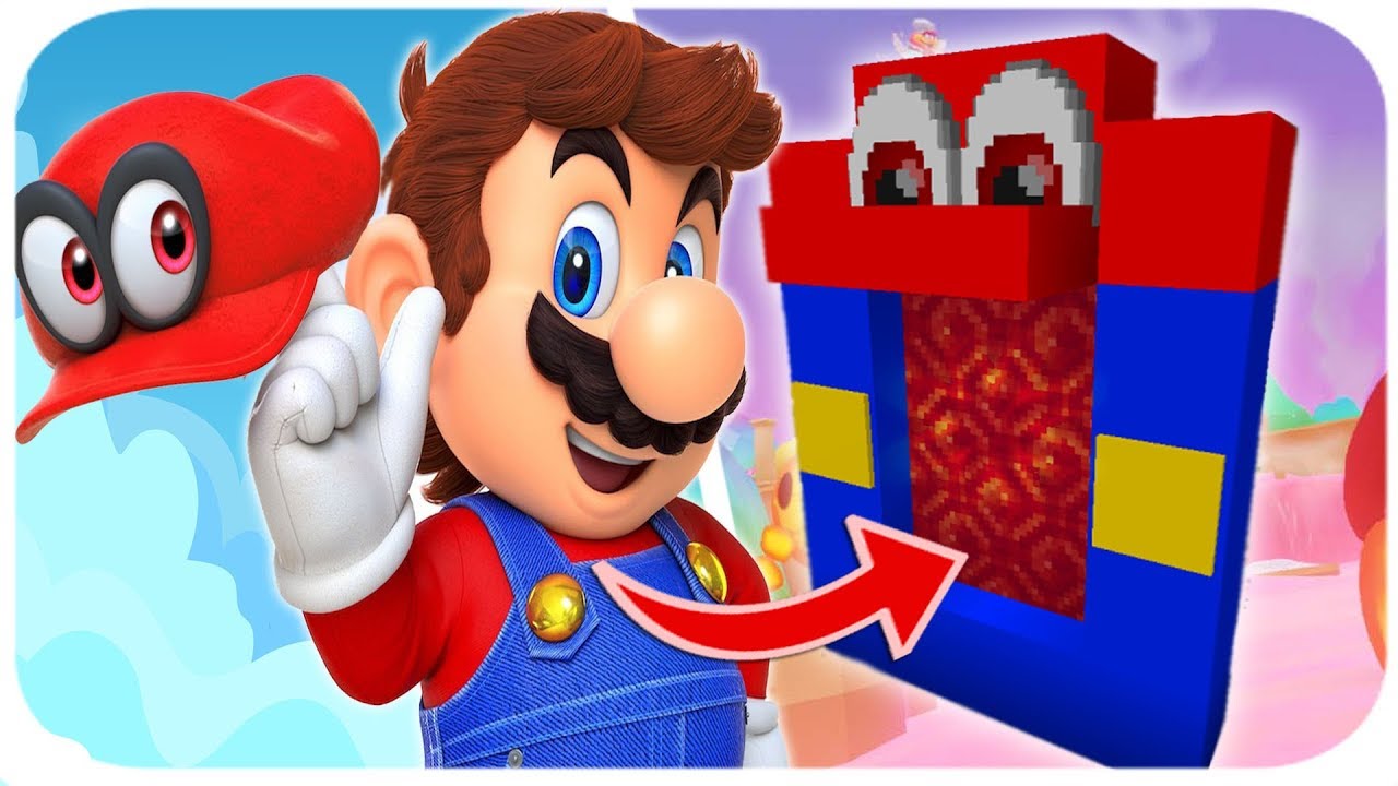 COMO HACER UN PORTAL A LA DIMENSION DE MARIO ODYSSEY MINECRAFT🍄 YouTube