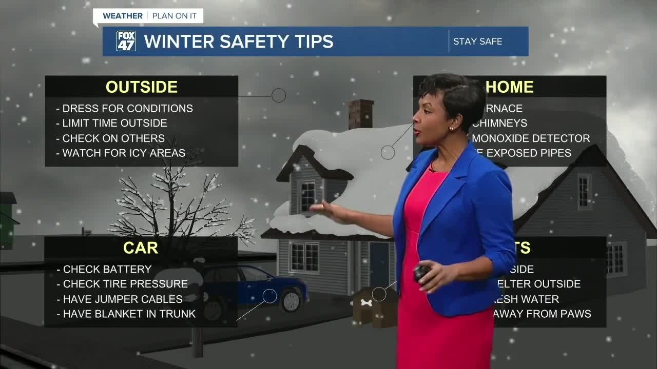 More snow showers for Monday night and a cold week ahead - YouTube