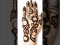 Very Simple Back hand mehndi design #shorts #mehndi #tutorial