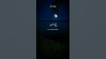 فاوجس في نفسه خيفة موسى /القارى شريف مصطفى /سورة طه