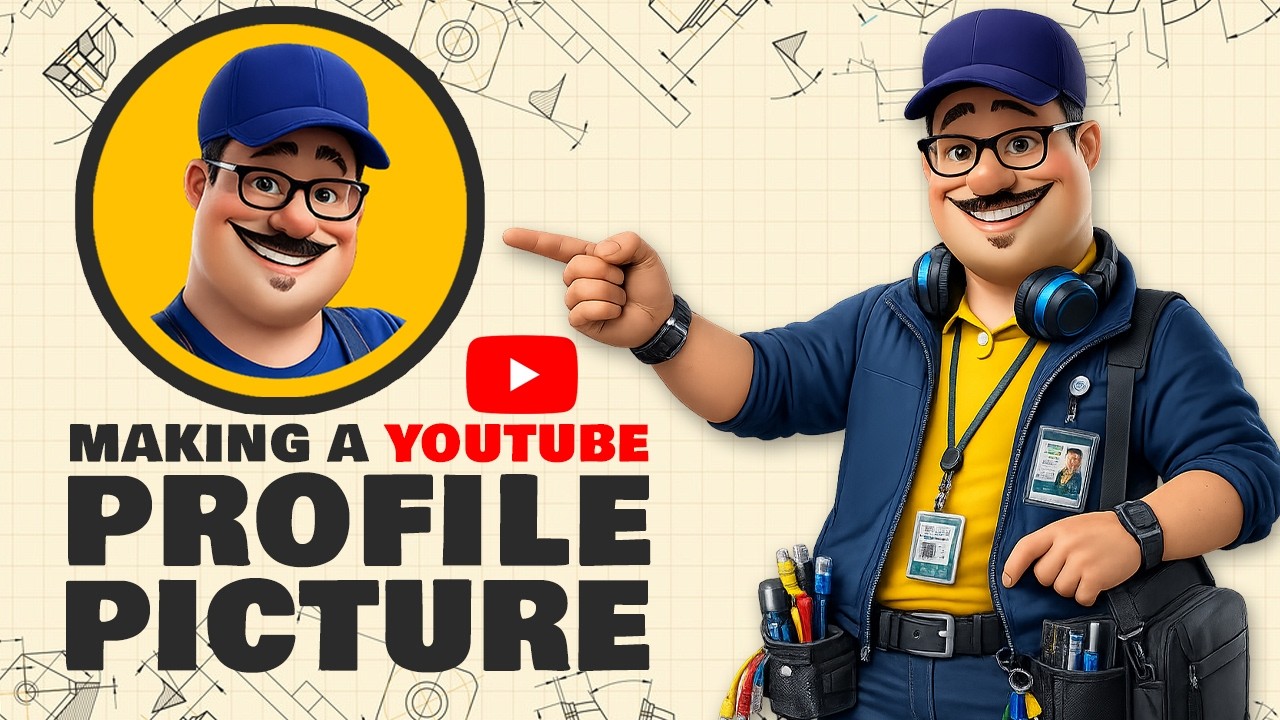 How To Make & Upload a Youtube Profile Picture - Step by Step - YouTube