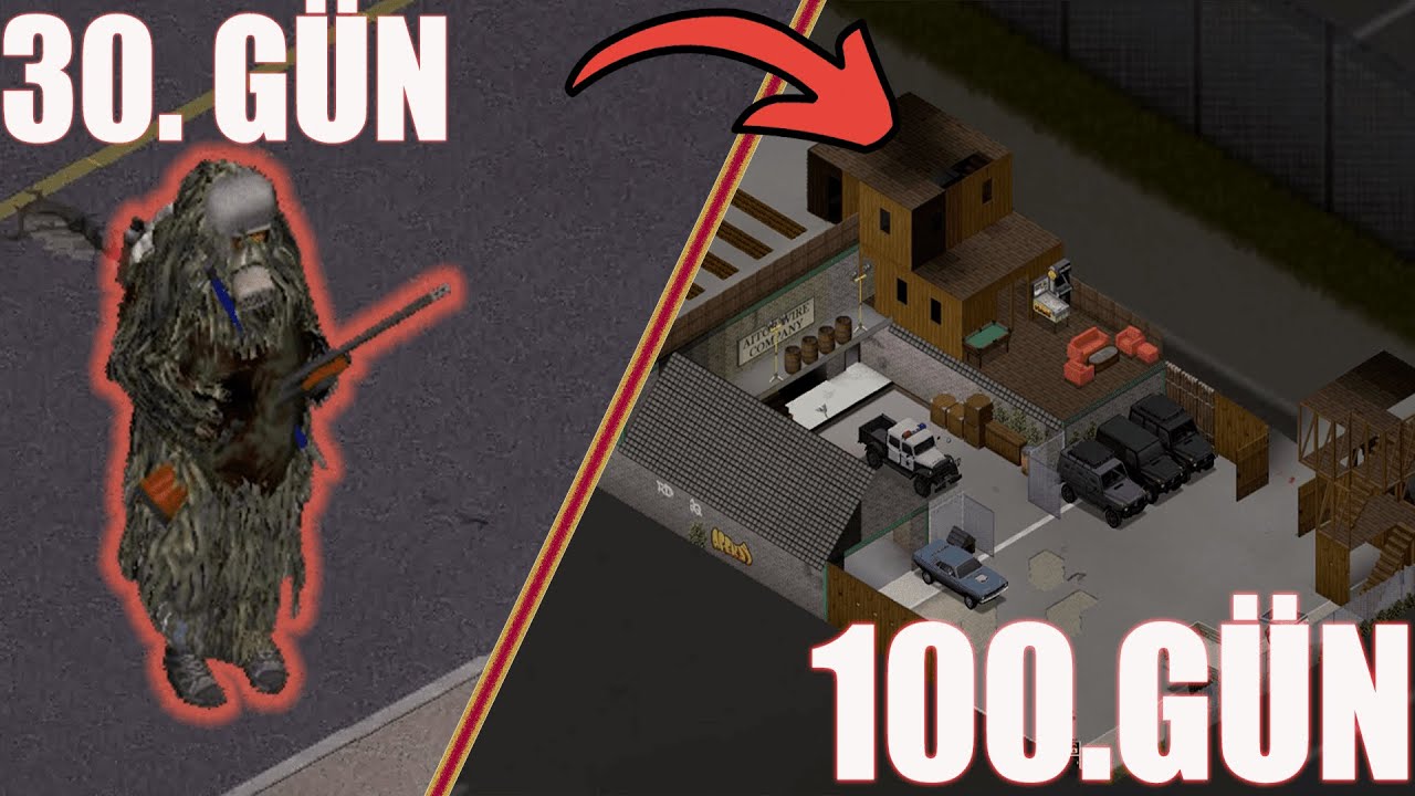 PROJECT ZOMBOİD - 100 GÜN HAYATTA KALDIM PART 2