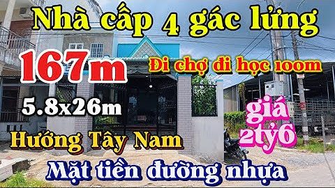 Đất Cần Giuộc Giá Rẻ| Nhà cấp 4 có gác lửng mặt tiền đường nhựa, đi chợ đi học chỉ 200m.
