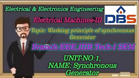 DBS -III-EEE_EM-III_UNIT-1_SYNCHRONOUS GENERATORS_WORKING PRINCIPLE OF SYNCHRONOUS GENERATOR