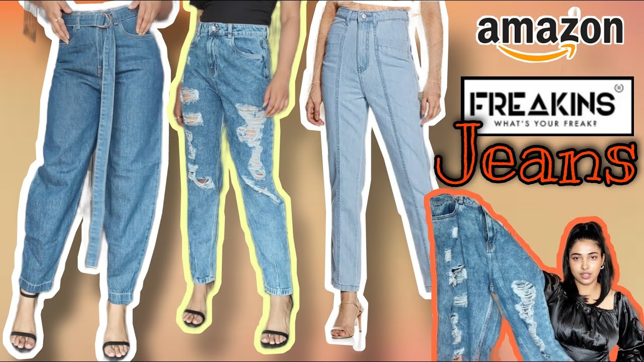 Amazon High Waisted Jeans Haul Freakins Jeans Review Amazon Jeans Review Youtube