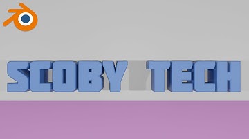 Create 3D Text in Blender 2020!