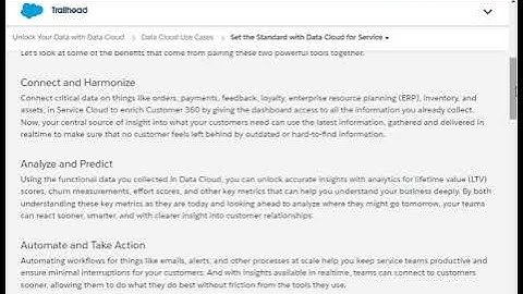 Set the Standard with Data Cloud for Service