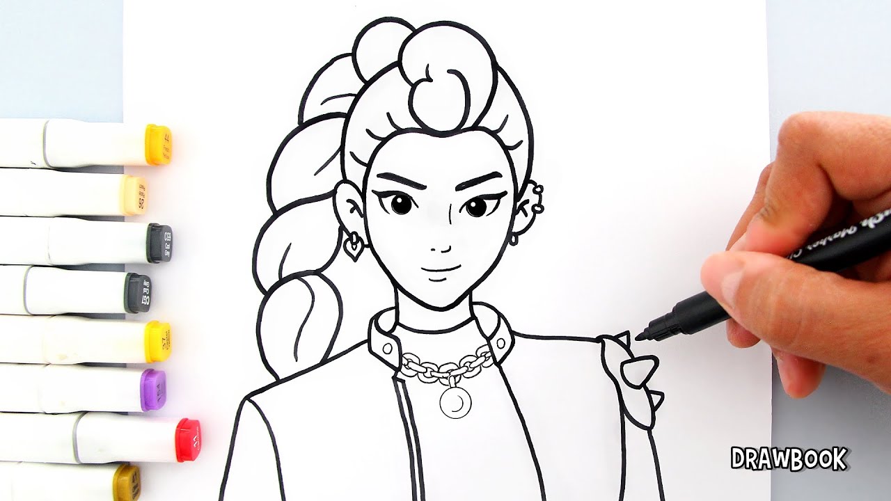 How to draw RUMI (K Pop Demon Hunters) - YouTube