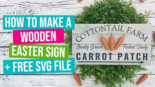 Quick and Easy Easter Wood Sign with your Cricut | Cricut Easter Project Idea