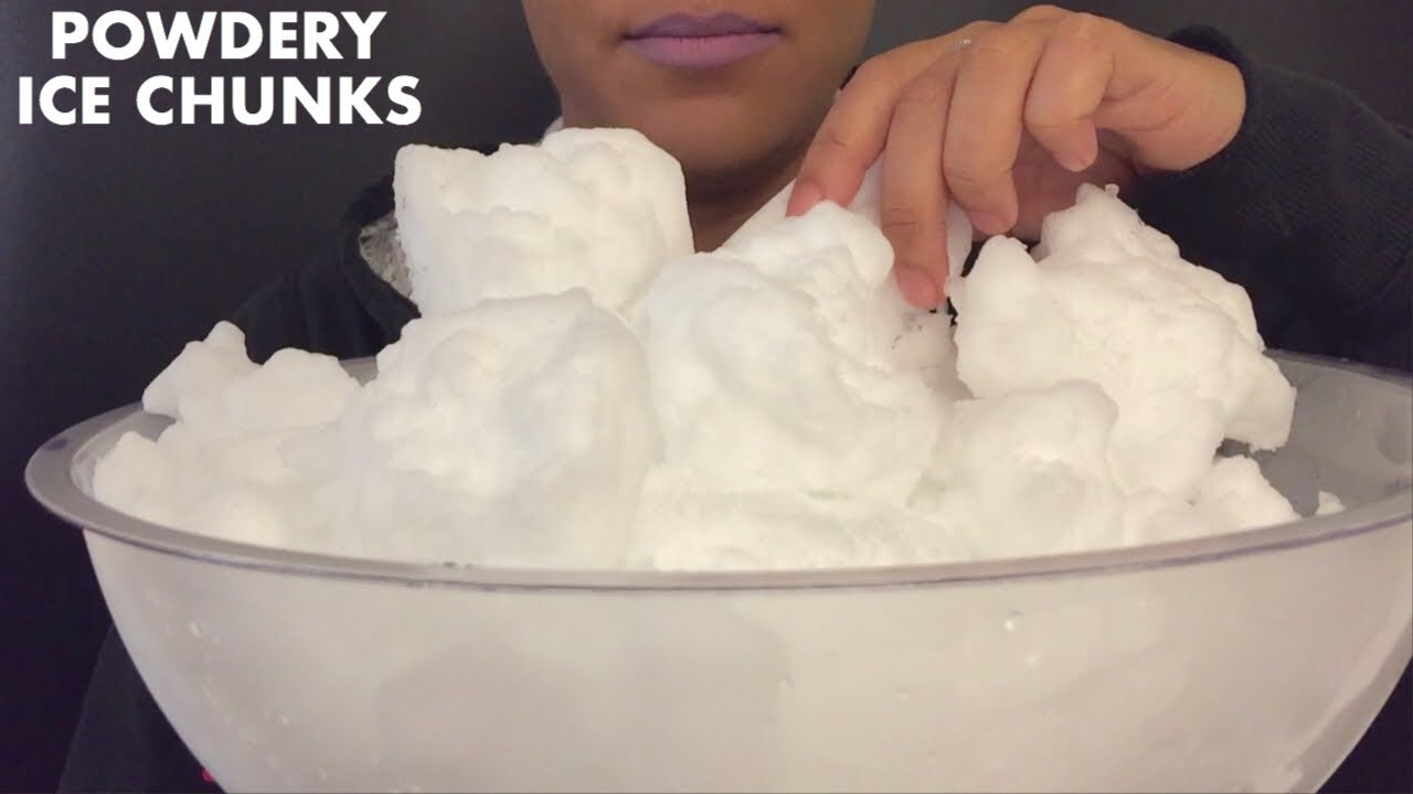 ASMR POWDERY ICE CHUNKS