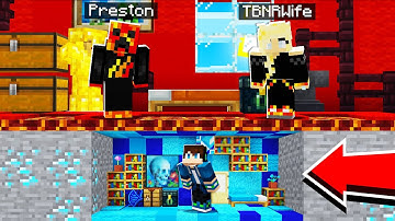 I Built a TINY SECRET BASE Inside PRESTON