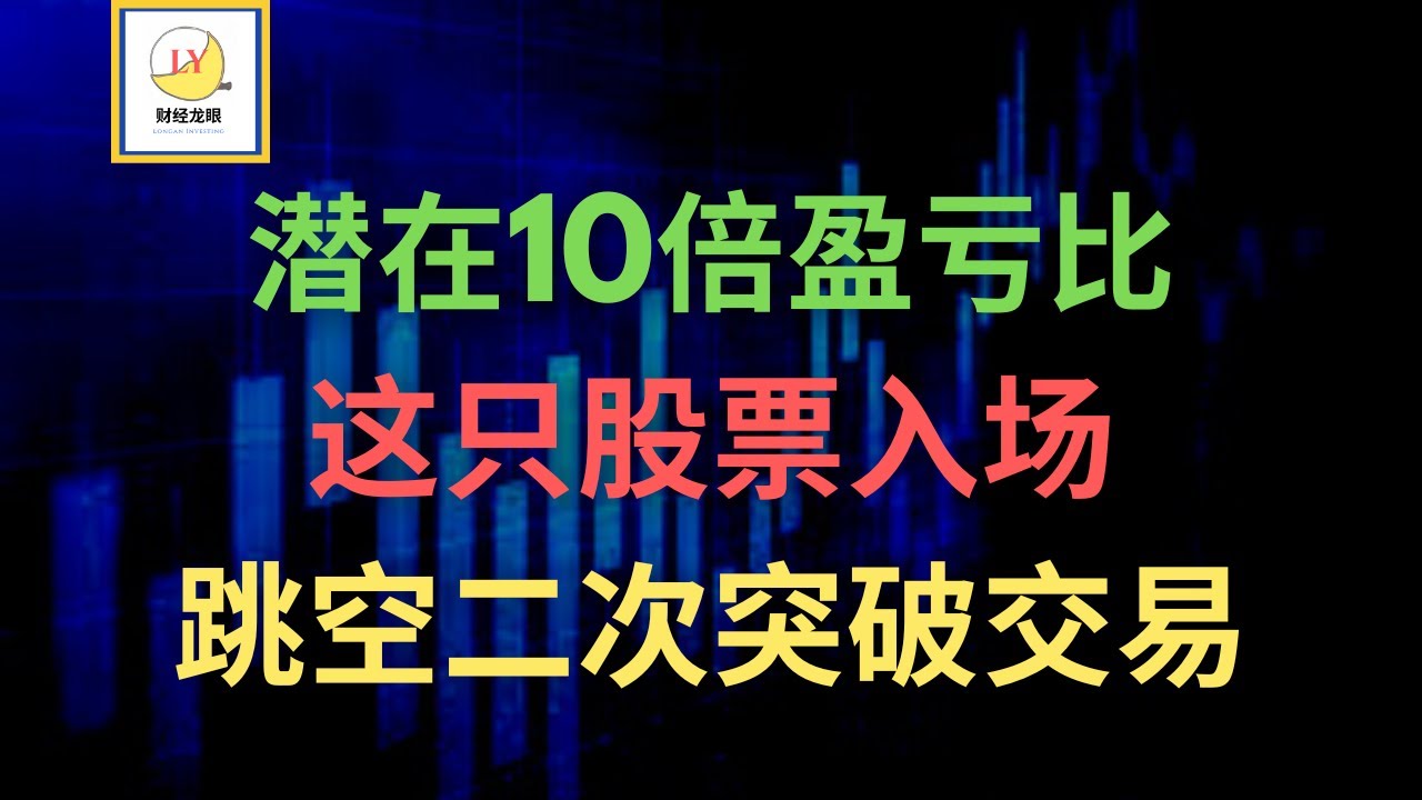 这只股票今天入场，潜在10倍盈亏比 | 跳空二次突破交易解析 | 技术分析 | 价格行为交易