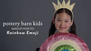 Easy Halloween Makeup Tutorial - Rainbow Emoji Costume for Pottery Barn Kids screenshot 3