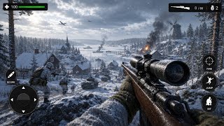 Sniper on Finland Gameplay World War Heroes WW2 (Android,IOS) screenshot 5