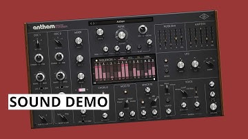 Universal Audio Anthem Synthesizer Sound Demo