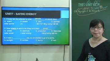 Tiếng Anh lớp 9 - SAVING ENERGY ( UNIT 7)