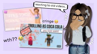 Reacting to my OLD ROBLOX videos (5 years ago)