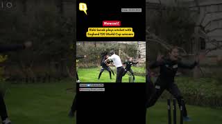 Rishi Sunak Plays Cricket With England T20 World Cup Winners